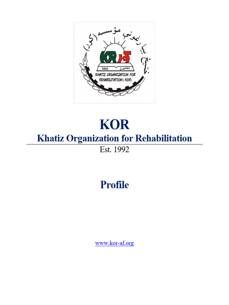 KOR Profile 2024 | PDF | Humanitarian Aid | Aids