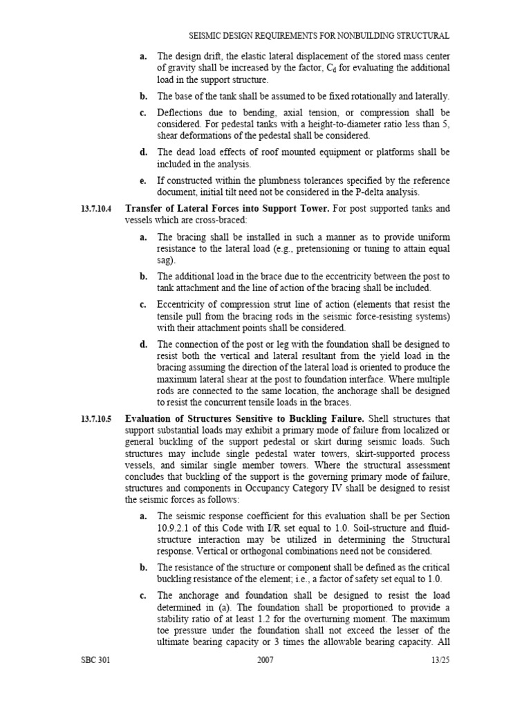 Seismic Design for Nonbuilding Structures | PDF | Buckling | Mechanics
