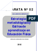 Separata 02 Estilos de Aprendizaje 2012 - EDUARDO AYALA TANDAZO