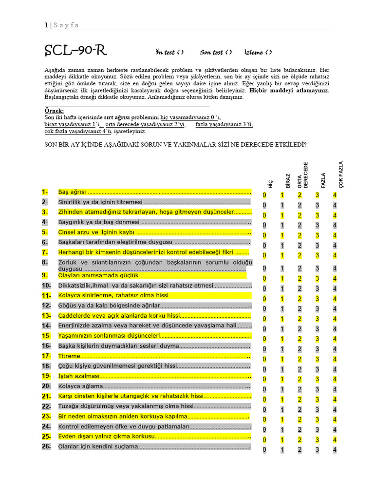 SCL 90R | PDF