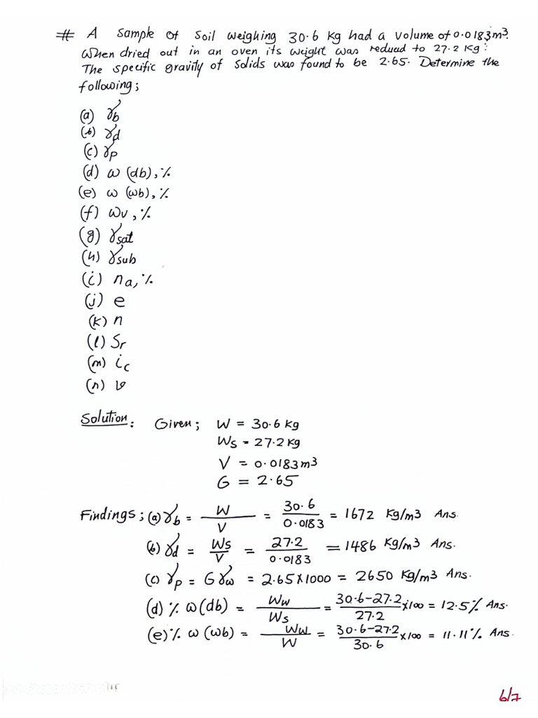 Soil Mechanics - (Math) | PDF