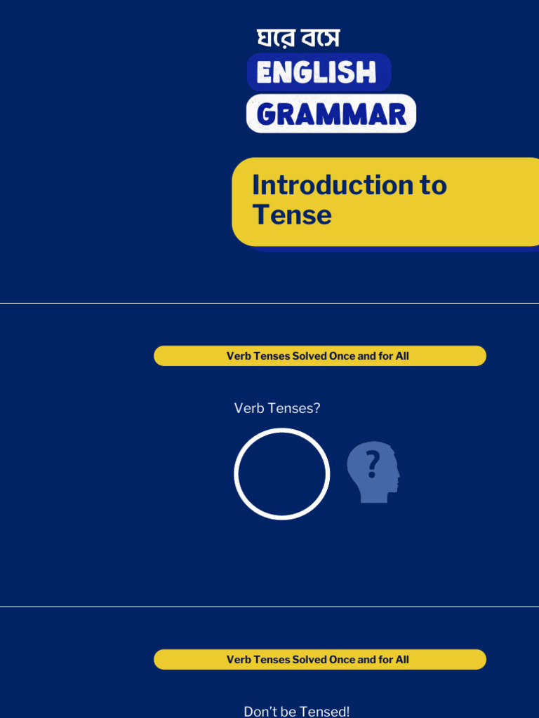 Mastering English Verb Tenses Guide | PDF