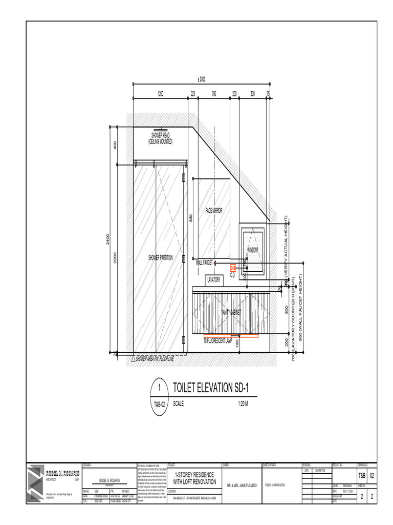 T&B Elevation | PDF | Hygiene | Bathing