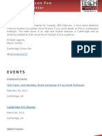 Cambridge Silicon Fen Weekly Newsletter 10 February-2012