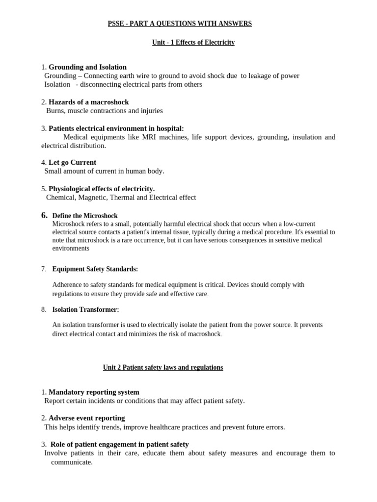 CBM360-PSSE 2 Marks With Answers | PDF | Patient Safety | Medical Ethics