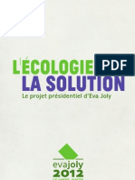 L'Ecologie La Solution || Le Projet Présidentiel d'Eva Joly