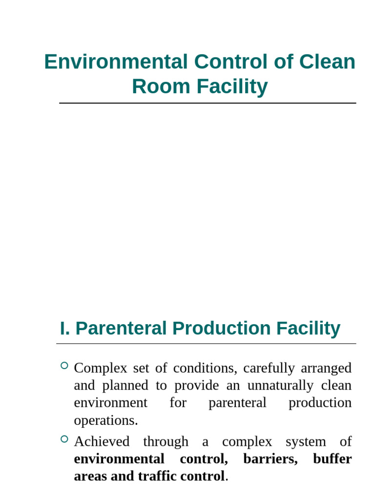 Clean Room Environmental Control Guide | PDF | Energy Development | Nature