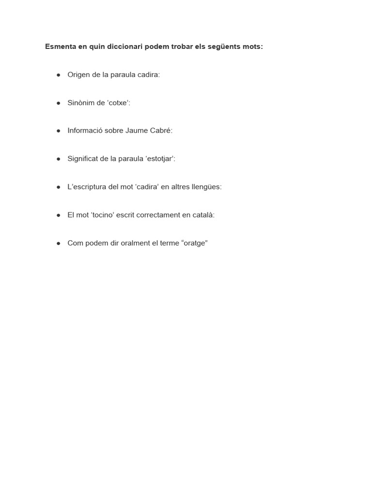 Tipus De Diccionaris PDF