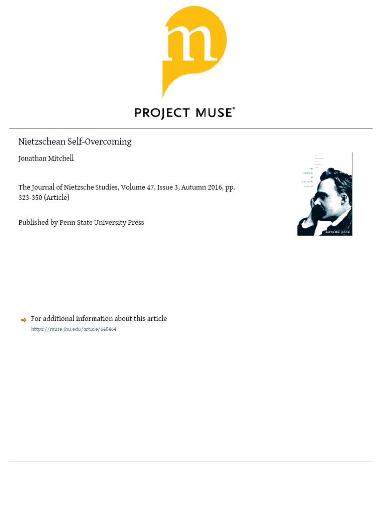 Nietzschean Self Overcoming Pdf Friedrich Nietzsche Beyond Good