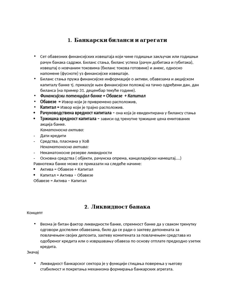 Bankarstvo PDF