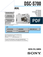 Sony DSC-S700 Service Manual Ver 1.3 2008.07 Rev-3 (9-852-183-14)