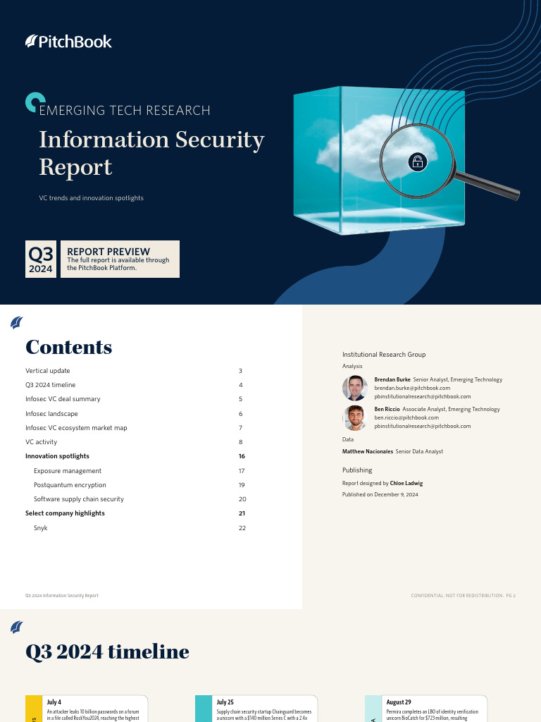 Q3 2024 Information Security Report Preview-2 | PDF | Venture Capital ...