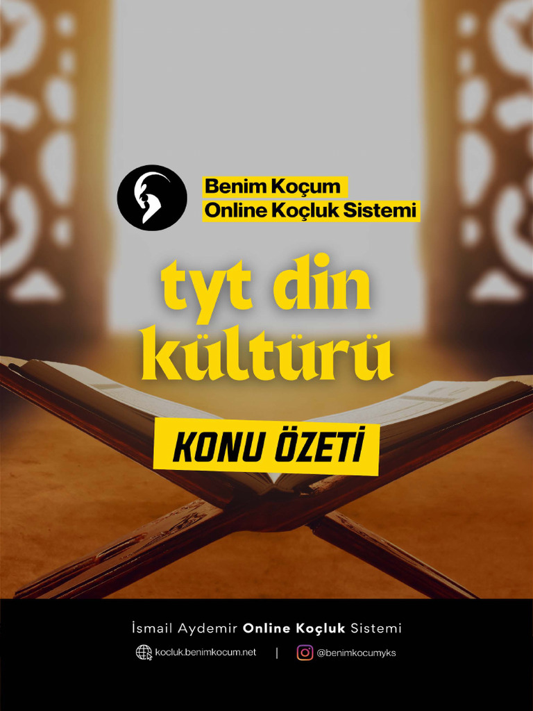 BENİM KOÇUM TYT Din | PDF