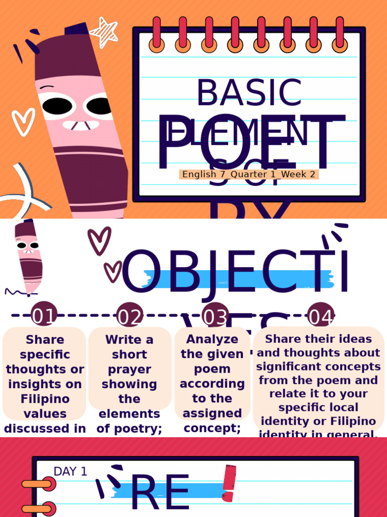 Basic Elements of Poetry for Grade 7 | PDF | Poetry | Prayer