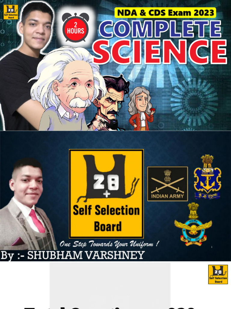 Complete Science NDA CDS Exam | PDF | Science | Academic Discipline ...