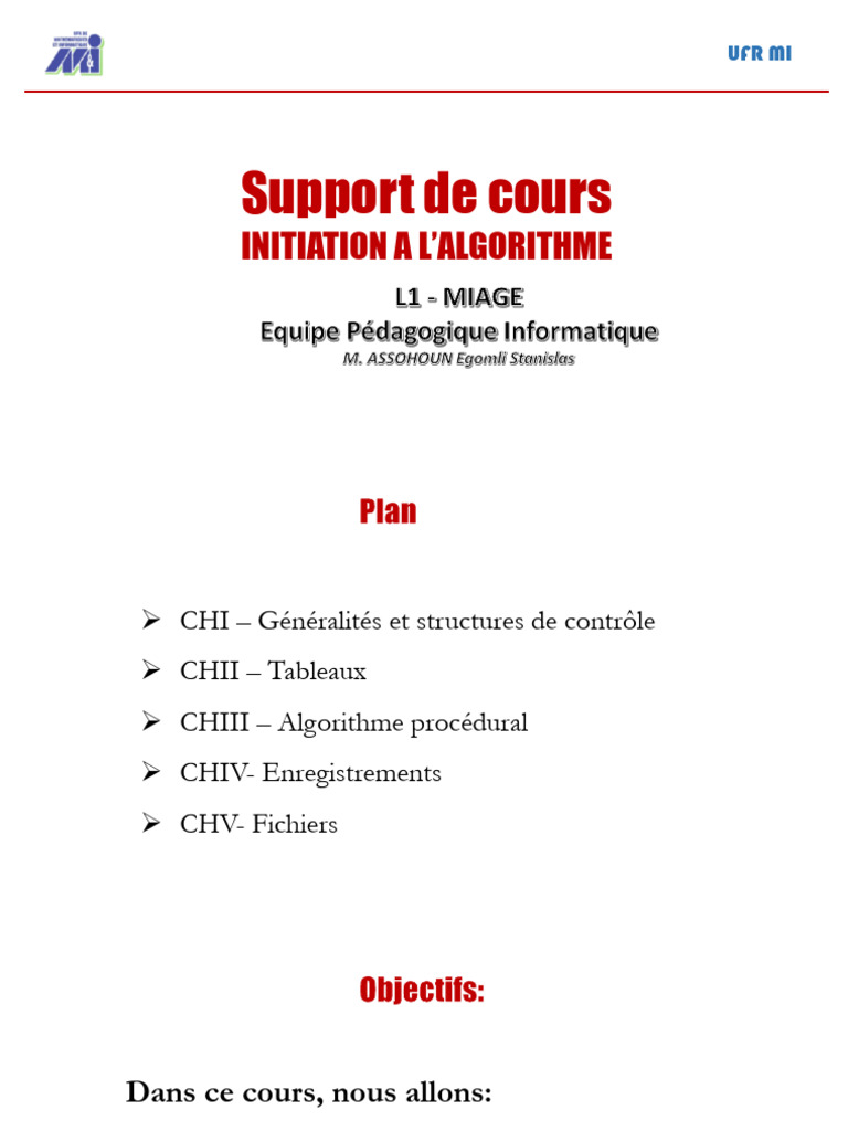Initiation à l'Algorithme et Python | PDF | Programmation informatique ...