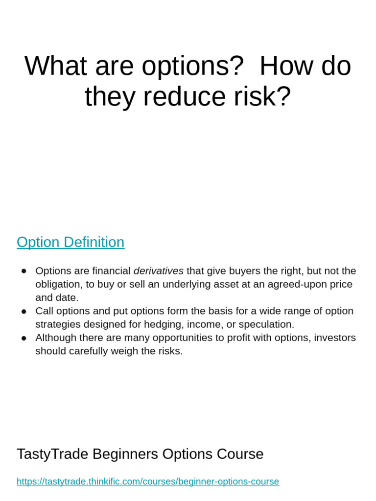 Options Trading Strategies Explained | PDF | Option (Finance) | Put Option
