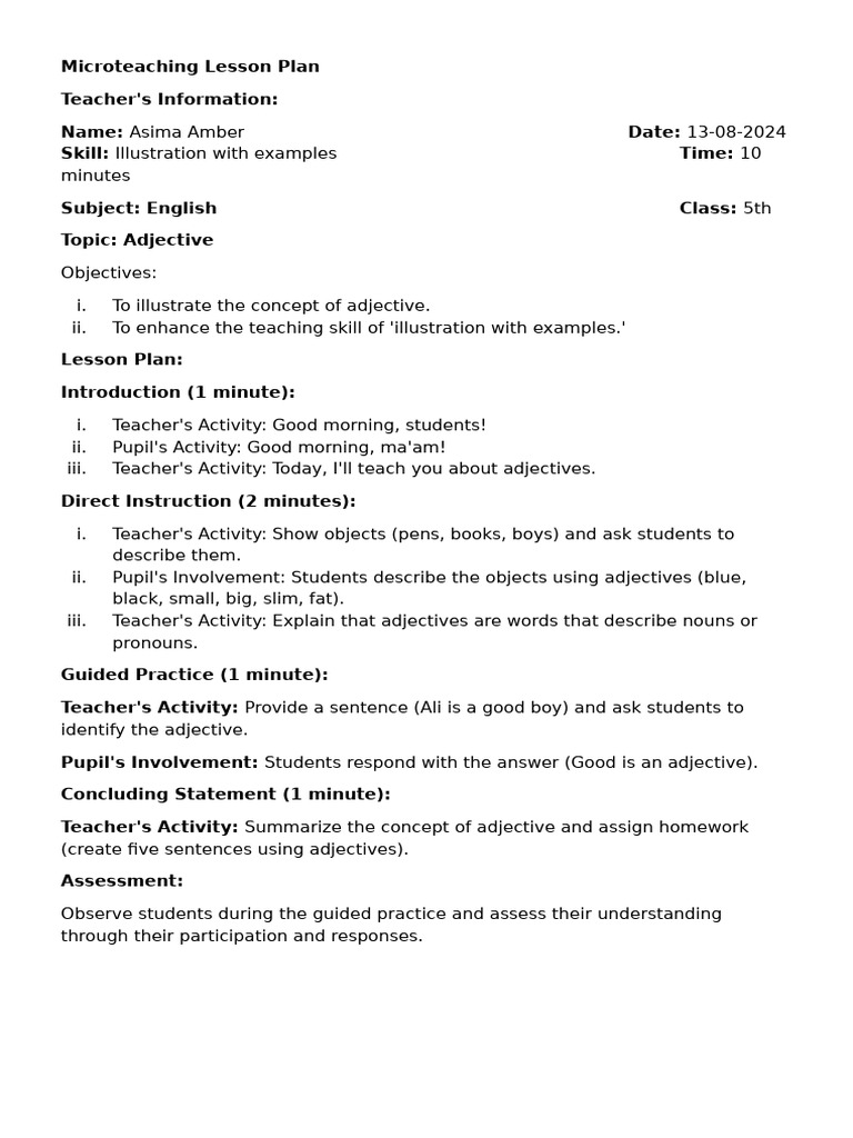 Adjective | PDF