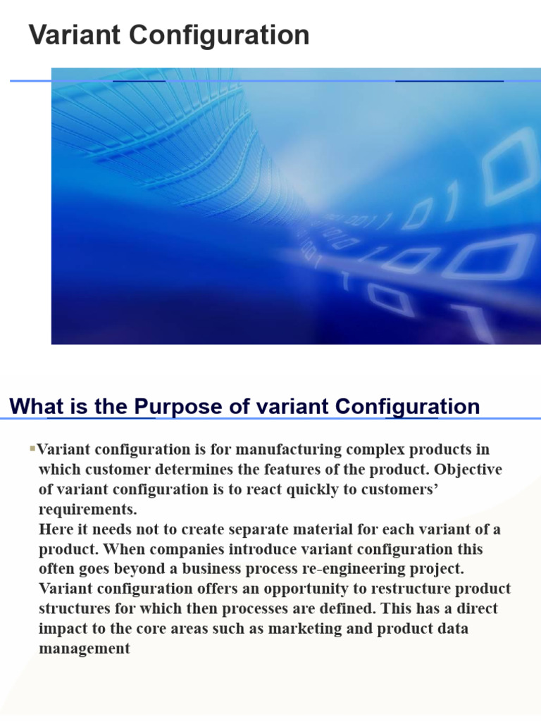 Variant Configuration SAP | PDF | Computer Architecture | Computer ...
