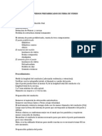 Protocolo para Pernos Prefabricados de Fibra de Vidrio