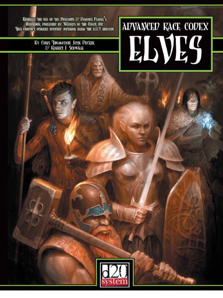 Advanced Race Codex. Elves PDF Elf (Dungeons & Dragons) Drow
