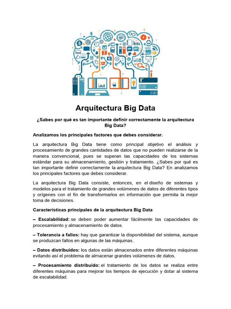 Arquitectura Big Data: Claves y Tipologías | PDF | Big Data ...
