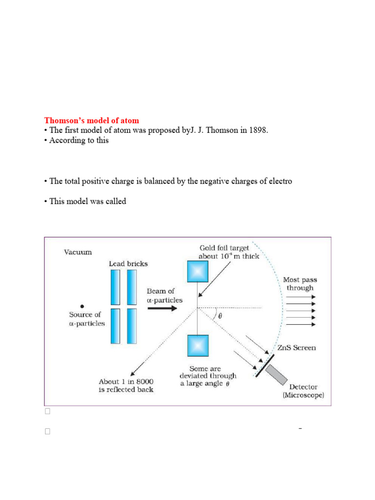 Xii Physics Notes Atoms And Nuclei Complete 2 11 Pdf Electron Atoms