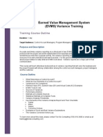 EVMS Variance Training