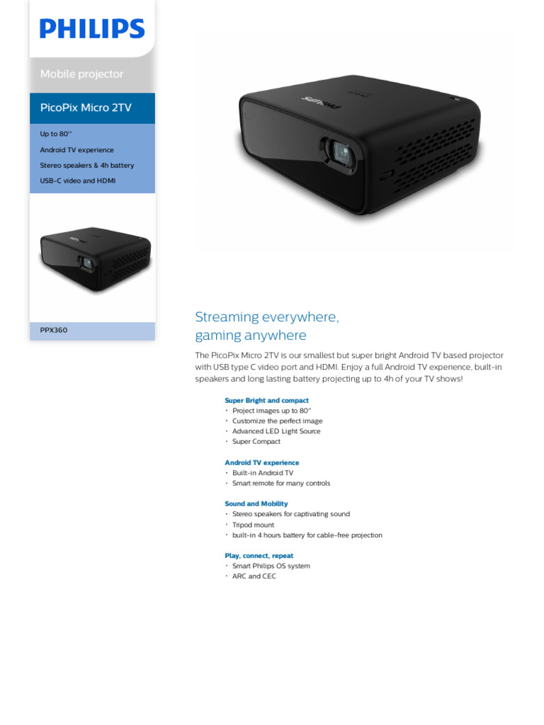 projector_spec_11450 | PDF | Hdmi | Android (Operating System)