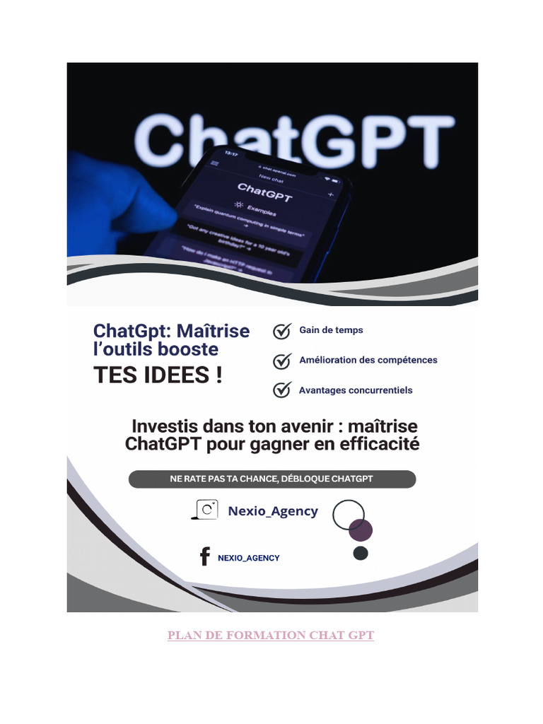Formation Complète sur ChatGPT | PDF