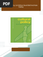 Throsby 2010 Economics of Cultural Policy | PDF