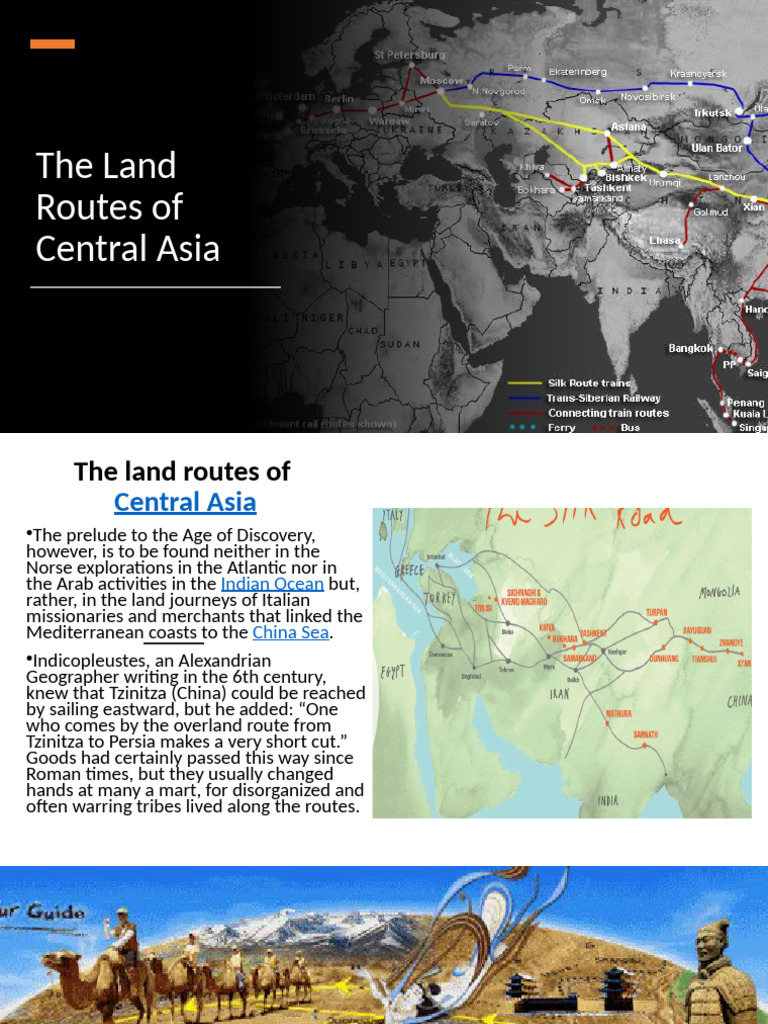 Landroutes of Asia | PDF | Silk Road | Marco Polo