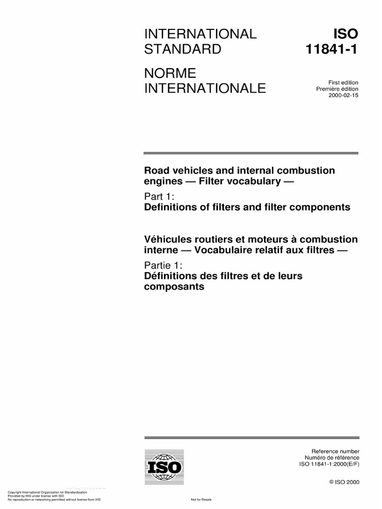Iso 11841-1-2000 | PDF