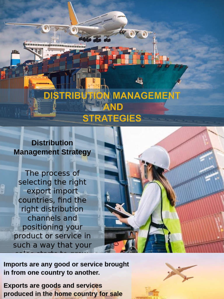 Distribution Management & Strategies | PDF | Exports | Marketing