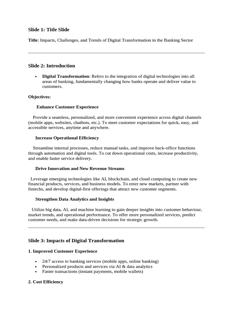 Digital Transformation in Banking Insights | PDF | Analytics | Computer ...