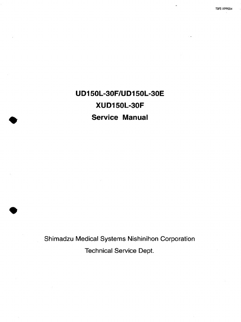 UD150L 30E F Service Manual | PDF
