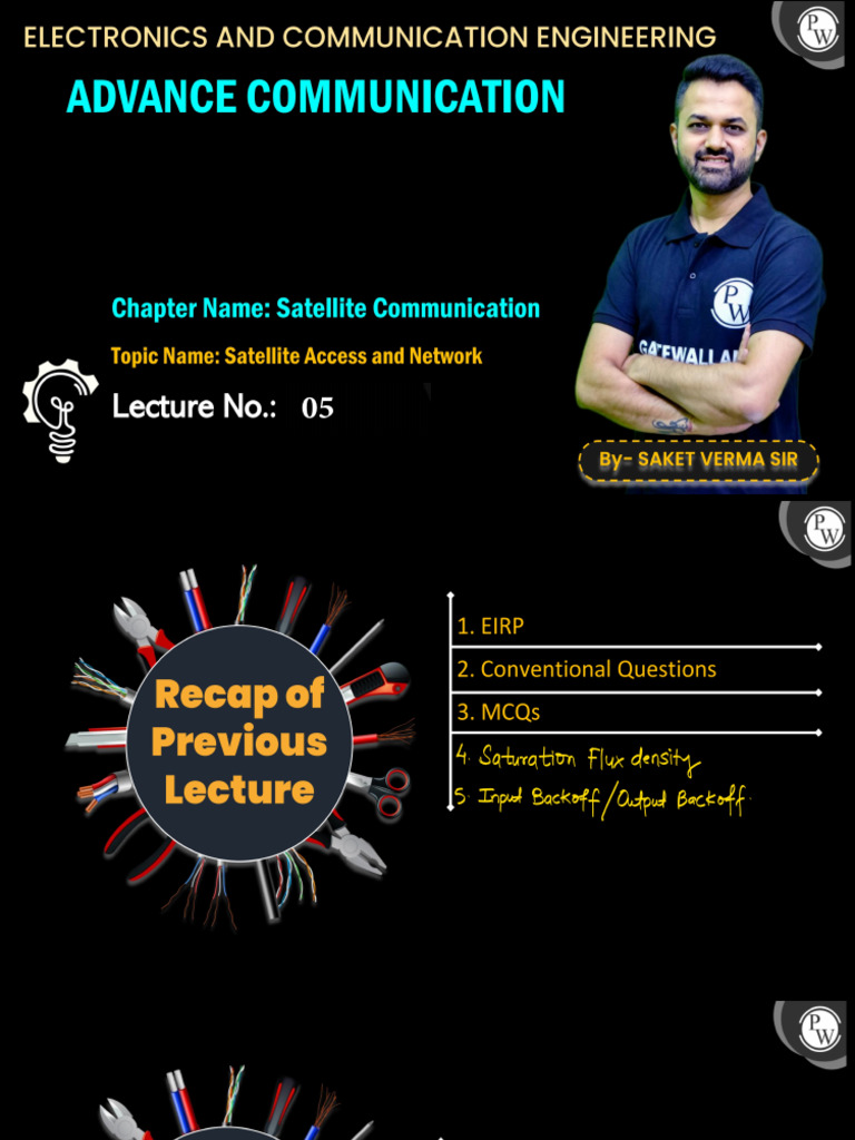 Satellite Communication 05 - Class Notes | PDF