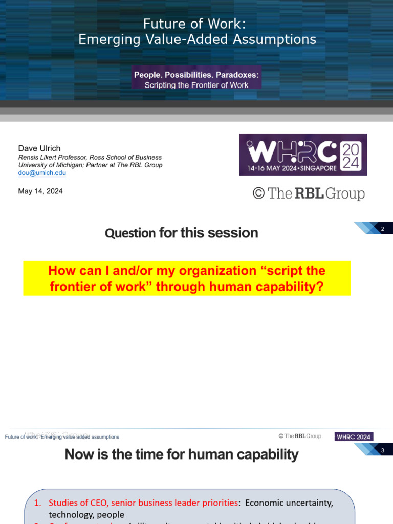 Future of Work: Human Capability Insights | PDF | Leadership | Analytics