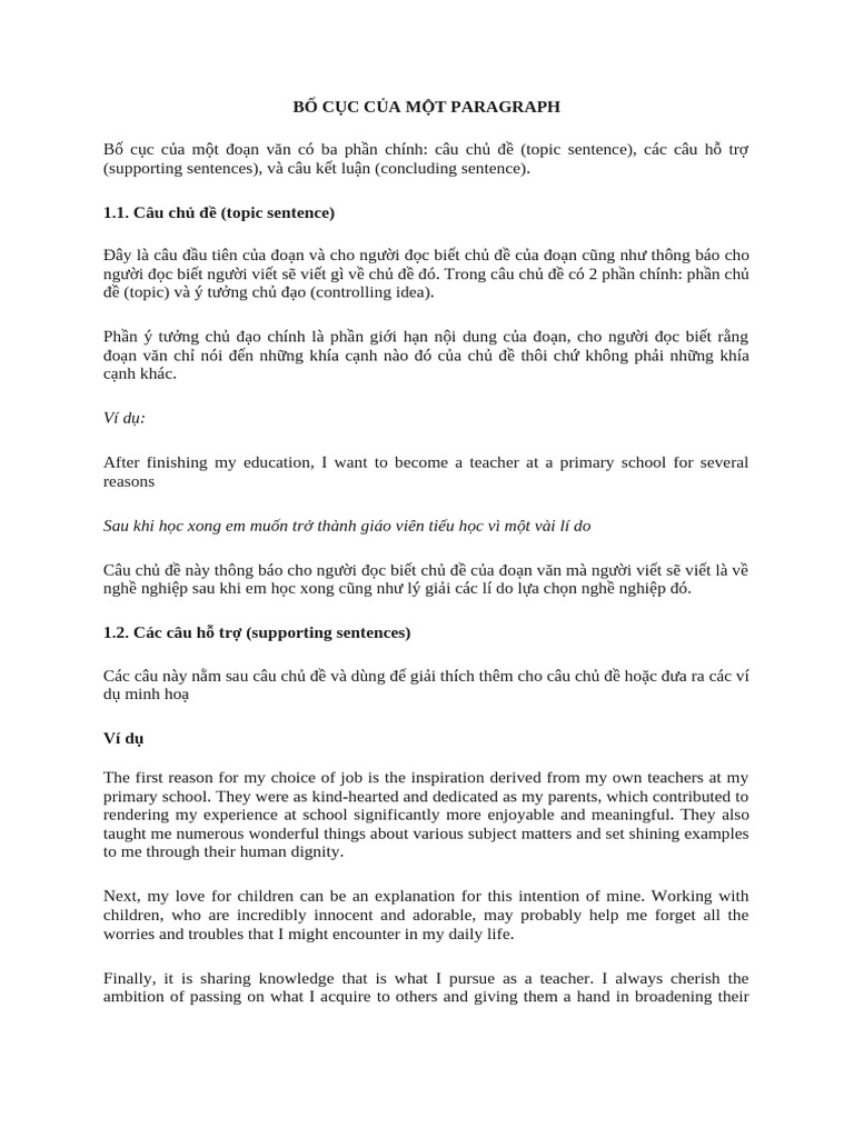How To Write A Paragraph | PDF