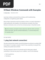 Windows 11 Commands Cheat Sheet | PDF