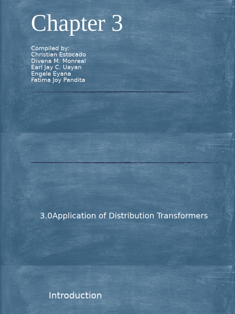 Chapter3 ETD | PDF | Transformer | Electric Power