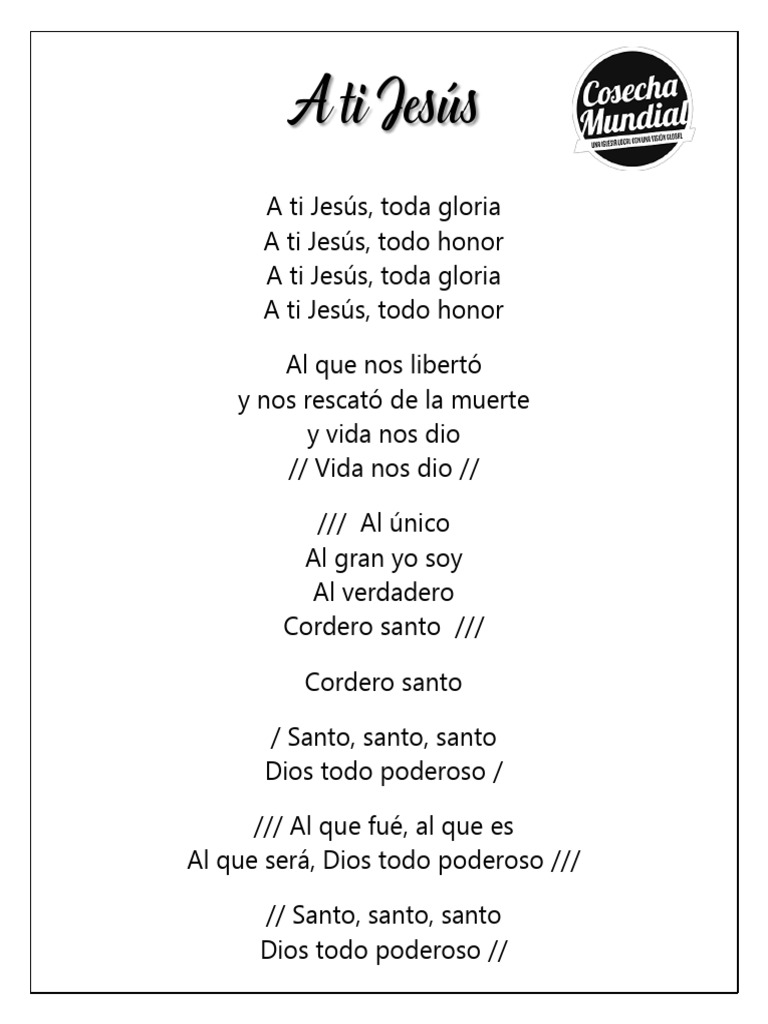 A Ti Jesús | PDF