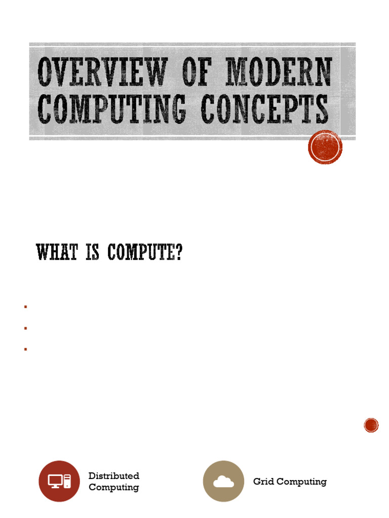 Understanding Compute Server Concepts | PDF | Client–Server Model ...