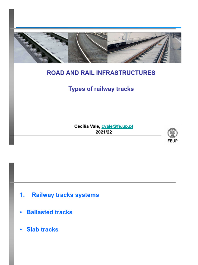 T09 - Types of Railway Tracks | PDF | Rail Transport | Rail Infrastructure