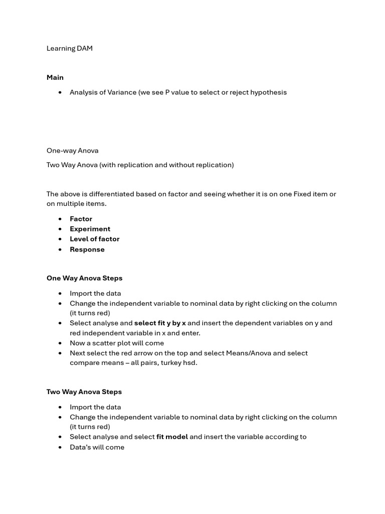 Anova and Regression Analysis Guide | PDF | Analysis Of Variance ...