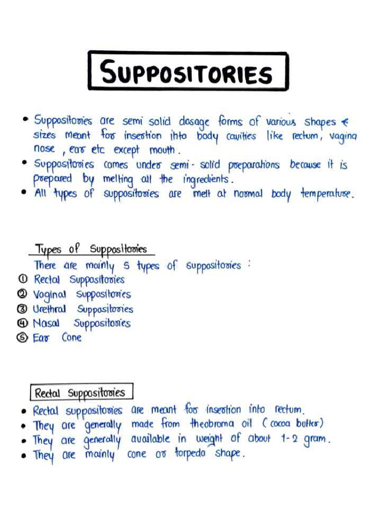 P.ceu Imposition Suppositories | PDF
