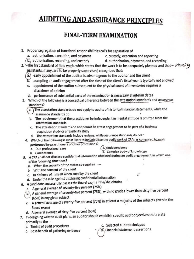 Aud Exam | PDF