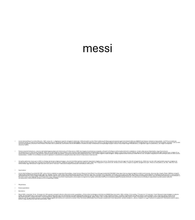 Messi | PDF