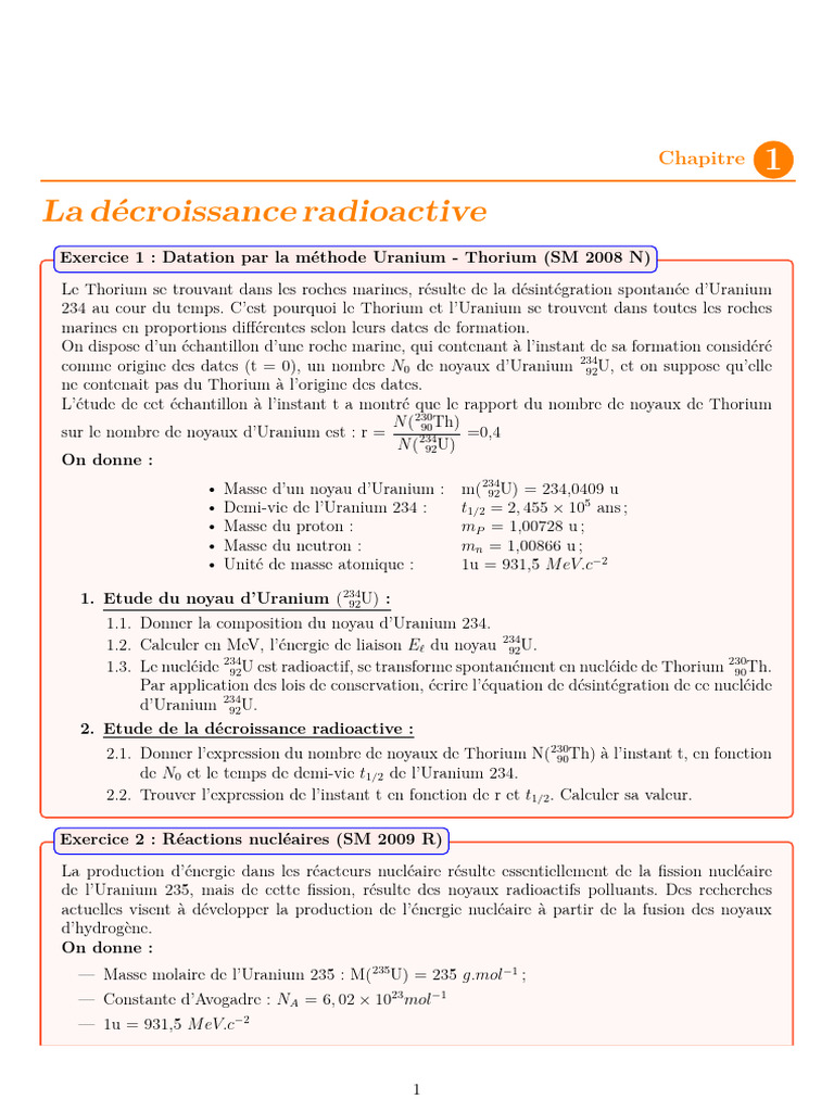 Énergie de désintégration du polonium | PDF | Noyau atomique ...