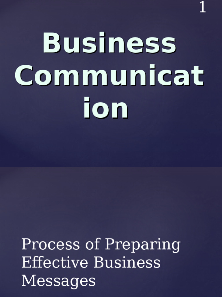 Effective Business Communication Strategies | PDF | Nonverbal ...